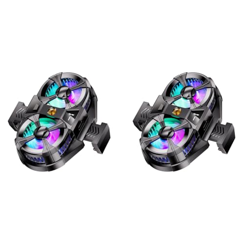 ZORBES® Dual Fan Mobile Cooler for Gaming with Adjustable Speed Phone Cooling Silent Portable Universal Fit Gaming Fan 4.5-6.7 Inches Plug Play 2PCS ZORBES® Dual Fan Mobile Cooler for Gaming with Adjustable Speed Phone Cooling Silent Portable Universal Fit Gaming Fan 4.5-6.7 Inches Plug Play 2PCS